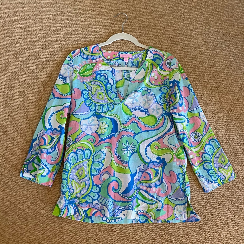 Lily Pulitzer cotton tunic, size small